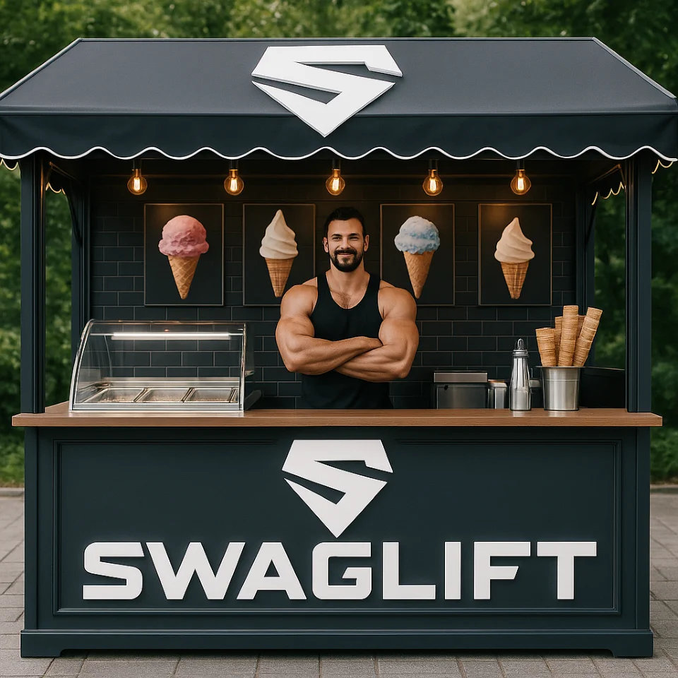 Protein ice cream + GGBOOSTER slush booth